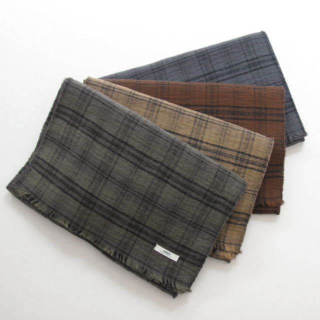 ARMEN / Overdyed Cotton Flannel Scarf