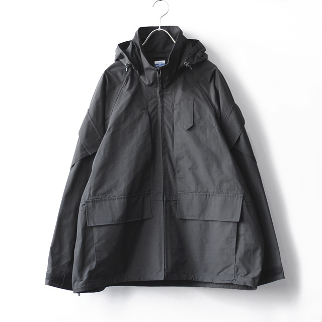 Army Twill / Cotton Nylon Military Jacket - Black