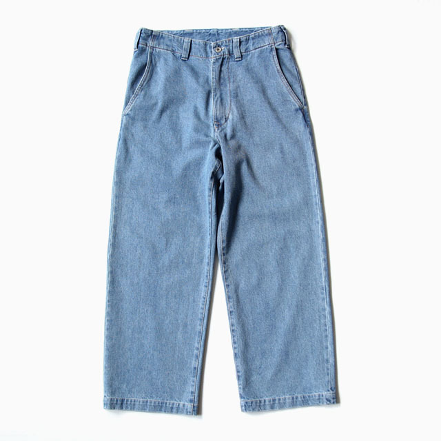 Army Twill /  Denim Field Pants - Indigo Used
