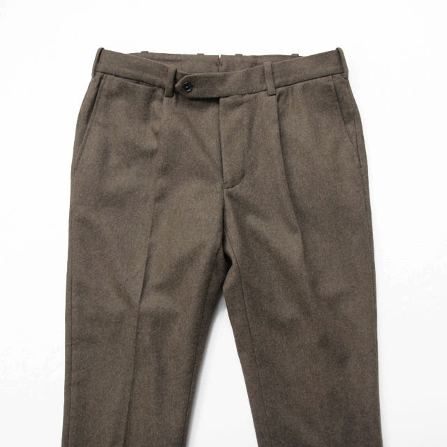 <30% OFF> ARBRE / Basic Slim Trouser - Wool Flannel Brown