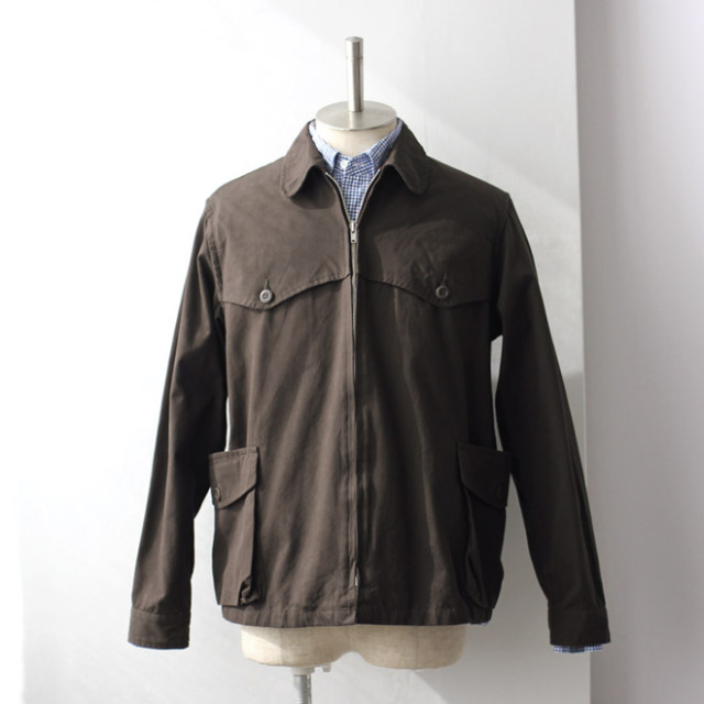 ARAN / Hunting Blouson - Cotton Weather Dk.Brown