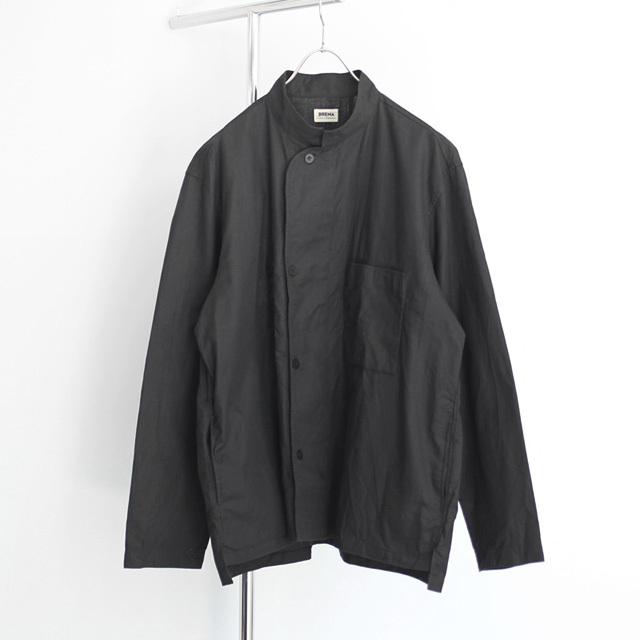 BRENA / Hospotal Shirt - Co. Li. Euro Serge Black