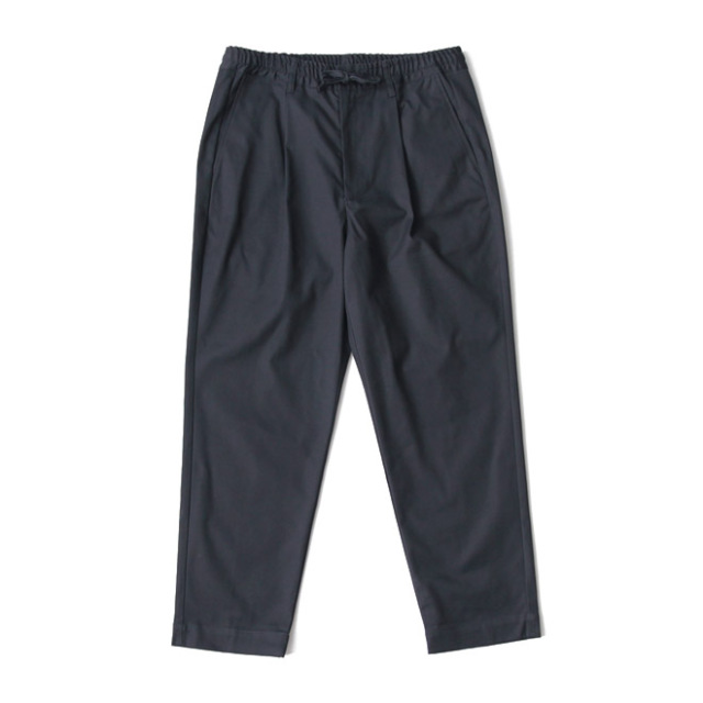 BRENA / 1 Tuck Easy Pants - Stretch Oxford Navy