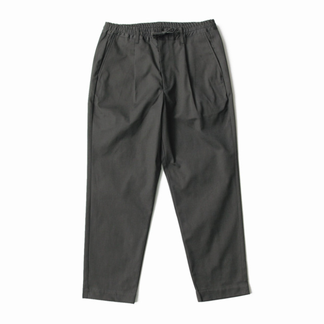 BRENA / 1 Tuck Easy Pants - Stretch Oxford Charcoal