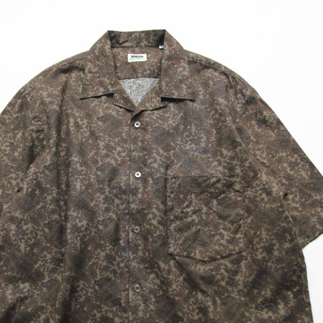 BRENA / BRAZE SS - 6oz Linen Payslay Print Brown