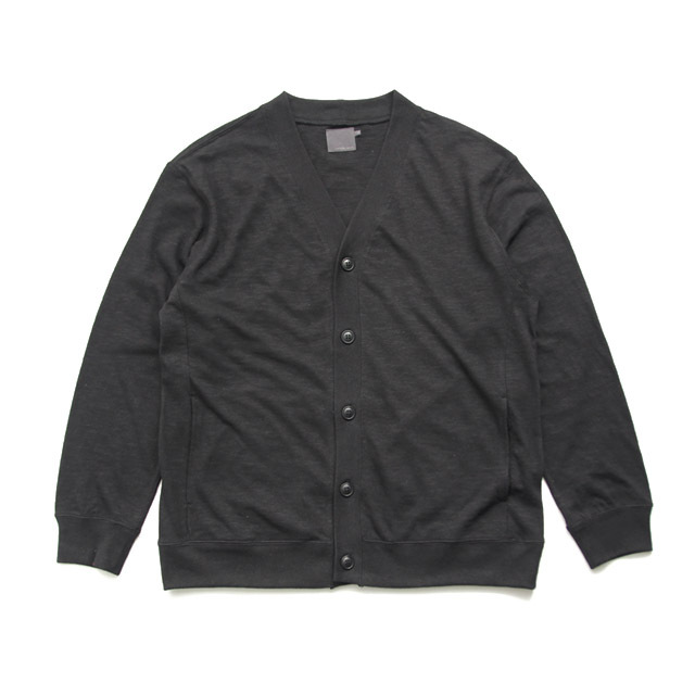 comm. arch. / Cotton Linen Super Soft Cardigan - Blackout