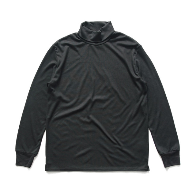 comm. arch. / Super 120's Merino High Neck PO - Blackout