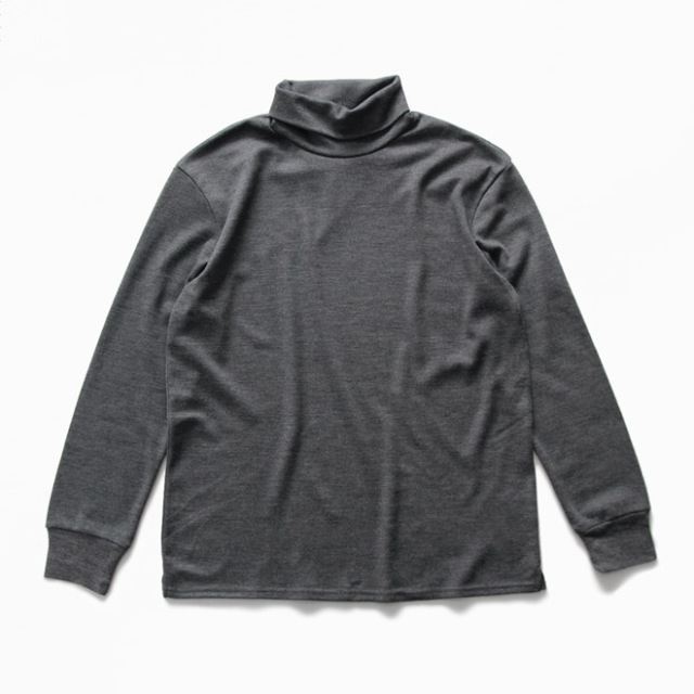 comm. arch. / Super 120's Merino High Neck PO - Dk.Clouds