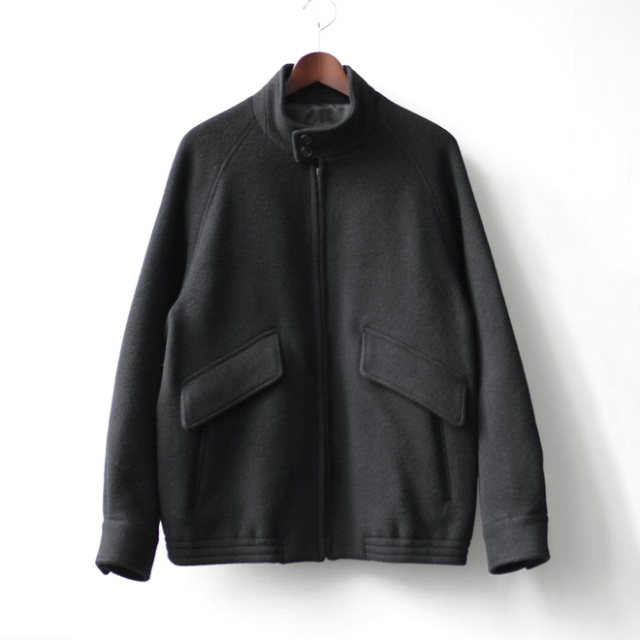 comm. arch. / Victorian Wool Harrington Jacket - Blackout