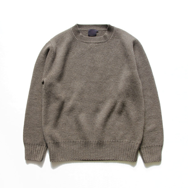 comm. arch. / Hand Frame Crew Neck PO - Sandalwood