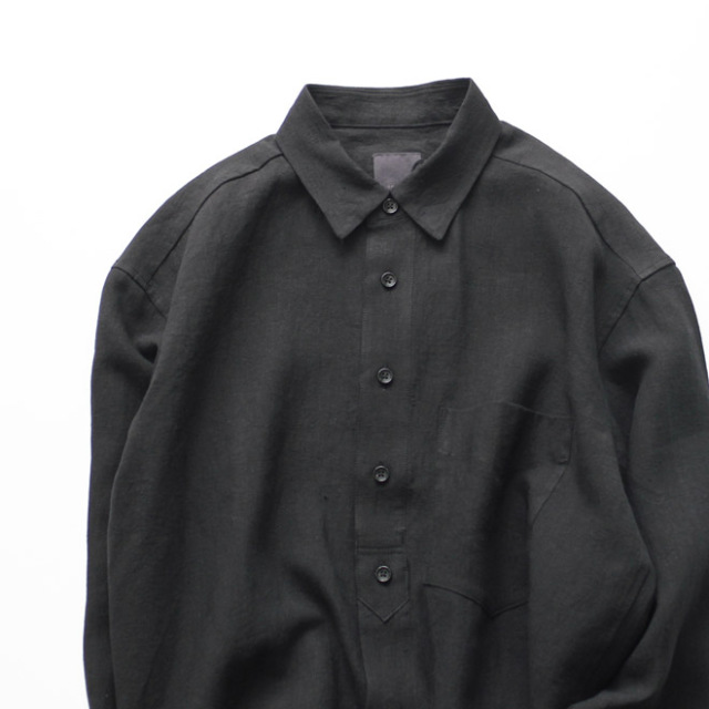 comm. arch. / French Linen Lawn B.D. Shirt - Blackout