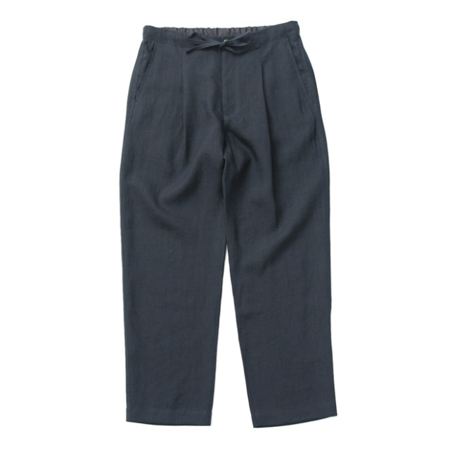 comm. arch. / Linen Easy Trouser - Blue Hole