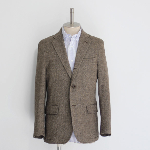 <40% OFF> Candidum / Tailored Jacket - Homespun Brown
