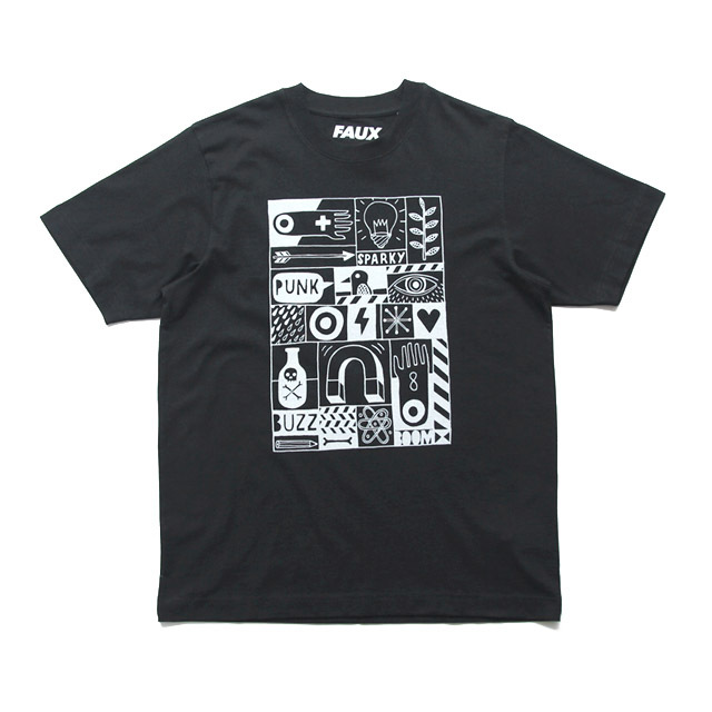 FAUX / Graphic Tee - The Gallerry Sparkey Gris