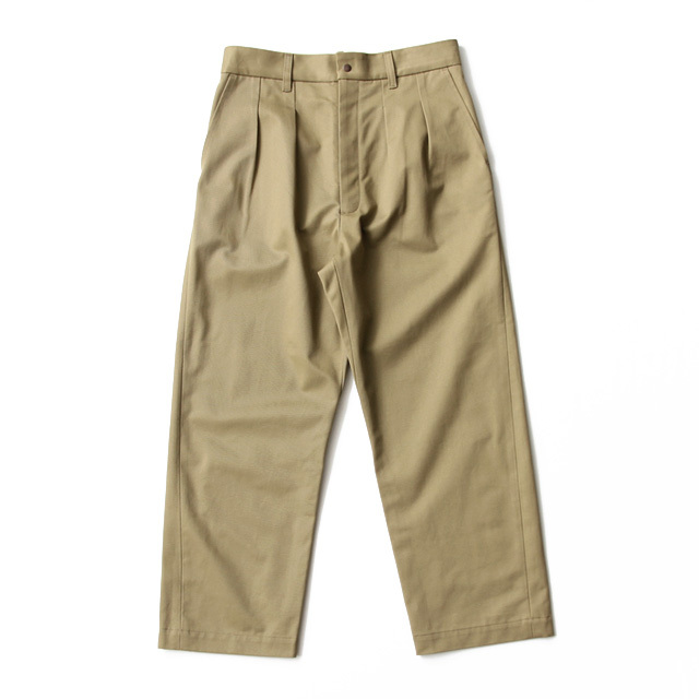 FUJITO / 2 Tuck Trousers - Beige