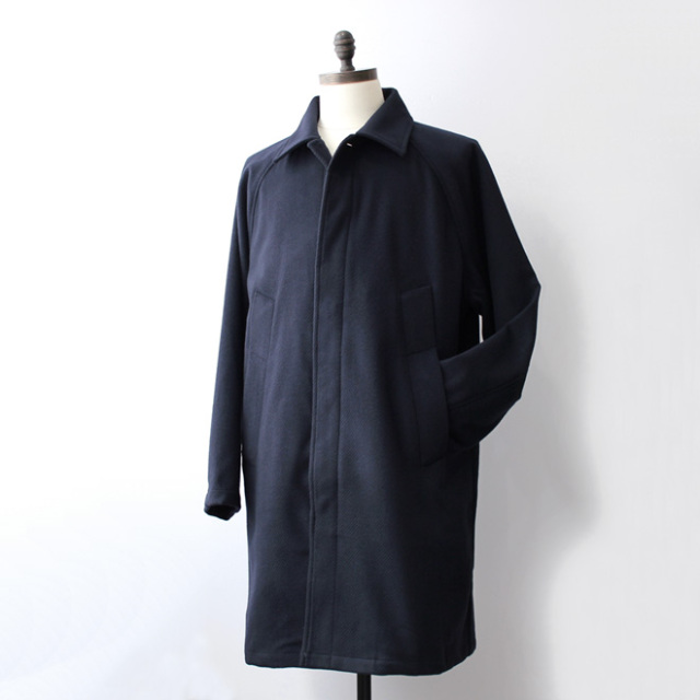 FUJITO / Balmacaan Coat - Navy