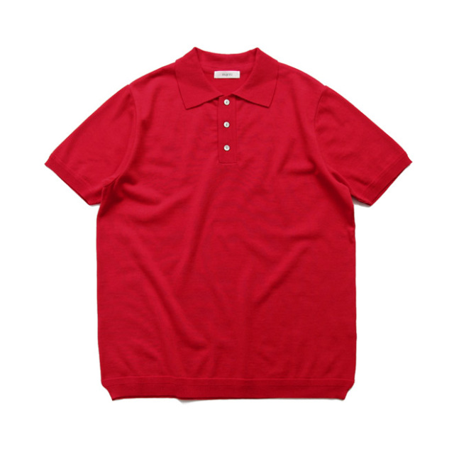 FUJITO / Knit Polo "Easy" - Red