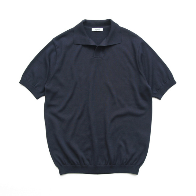FUJITO / Knit Skipper Polo - Navy