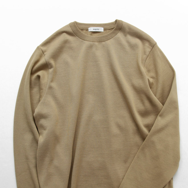 FUJITO / L/S Knit T-Shirt - Beige