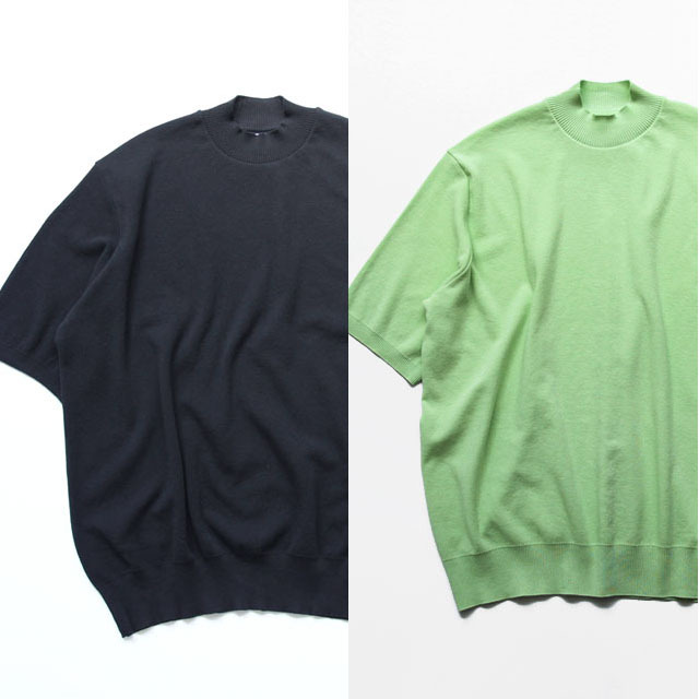 GICIPI / "Calamaro" Pique Mock Neck Tee