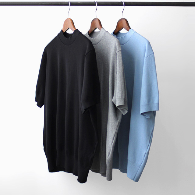 GICIPI / "Calamaro" Pique Mock Neck Tee