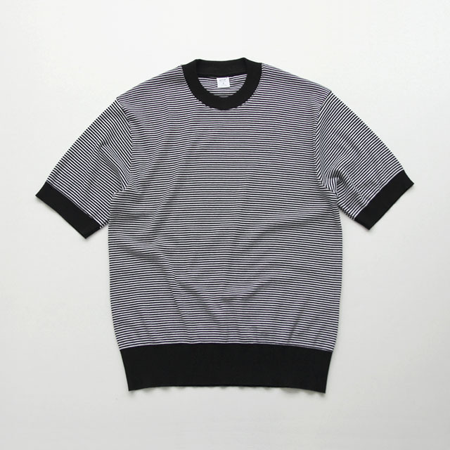 GICIPI / "Aragosta" Crew Neck Short Slv.Tee - Black Border