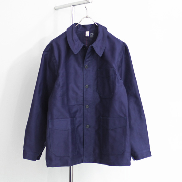 Le Travailleur Gallice / Moleskin Work Jacket - Navy