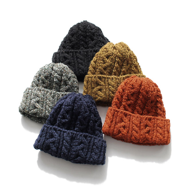 Highland 2000 / Cable Knit Cap - British Wool