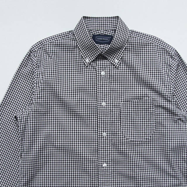 HAND ROOM / B.D. Shirt - Broad Gingham Black