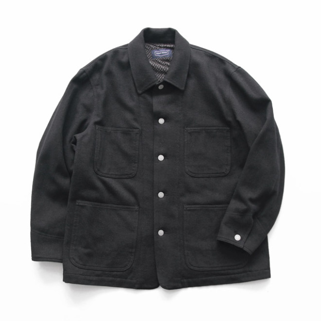 HAND ROOM / Short Coverall C/W Denim - Black