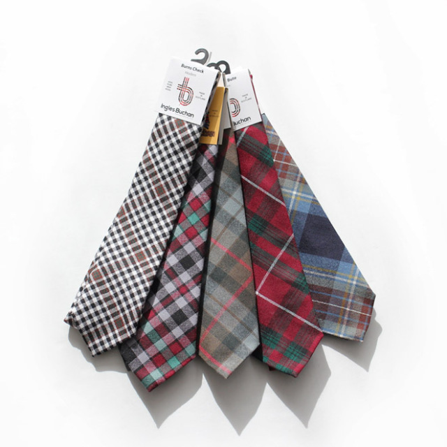 Ingles Buchan / Tartan Check Wool Tie
