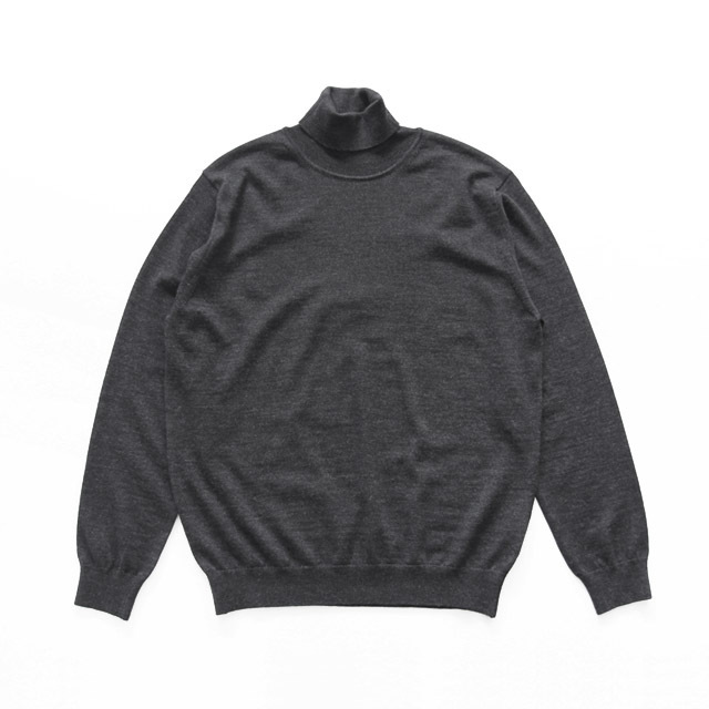 MOONCASTLE / Merino Wool  Tutle Neck - Dk.Grey