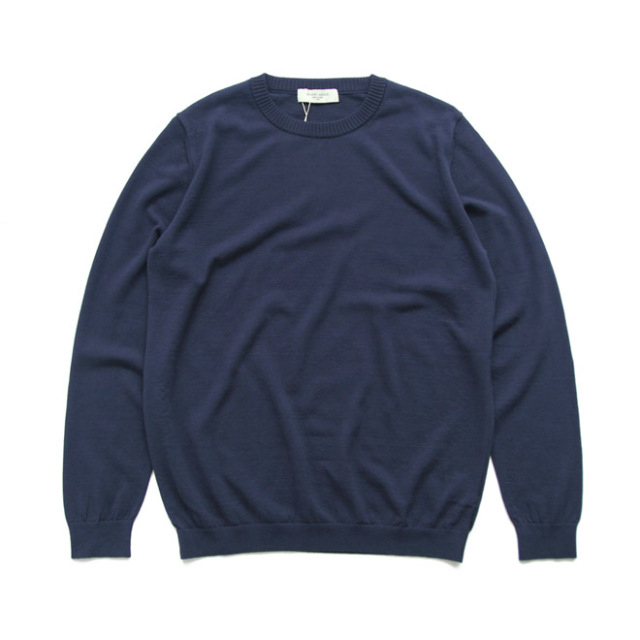 MOONCASTLE / Ice Cotton Crew Neck LS - Navy