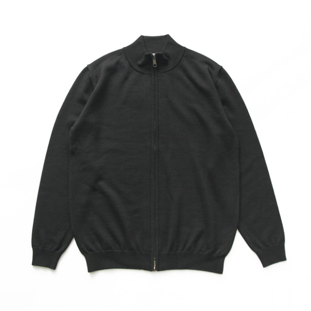 MOONCASTLE / Wool Full Zip Blouoson - Black