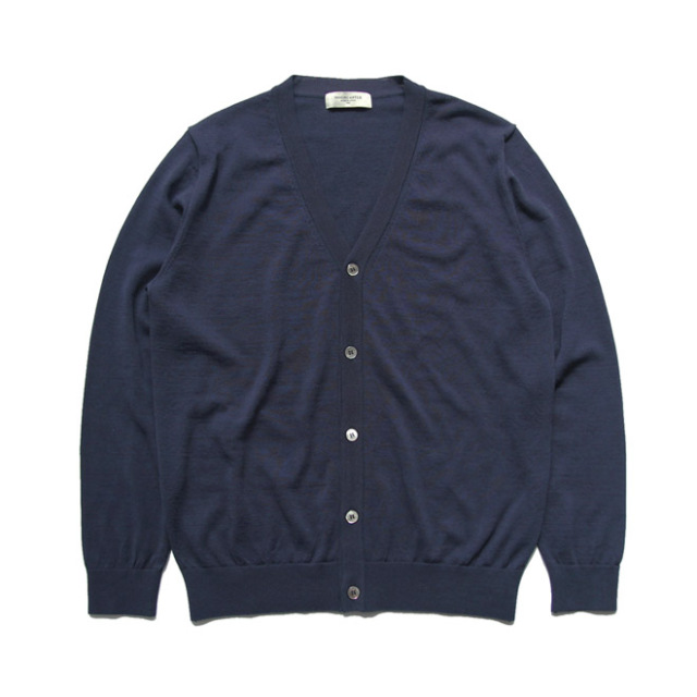MOONCASTLE / Ice Cotton V Cardigan - Navy