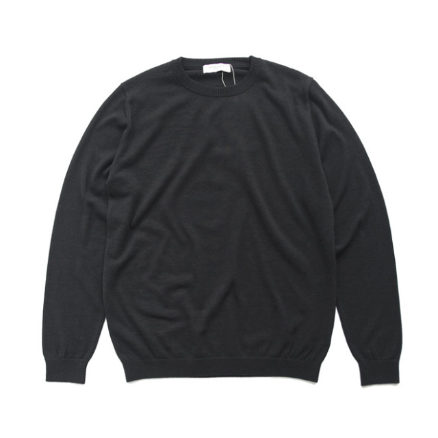MOONCASTLE / Ice Cotton Crew Neck LS - Black