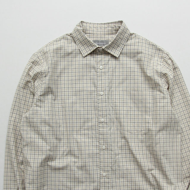 Montmorency / Regular Shirt - Natural Mini Check