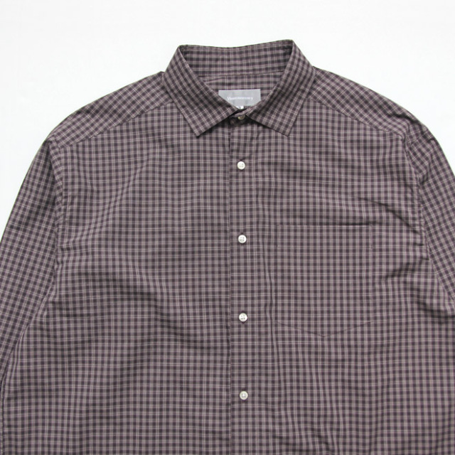 Montmorency / Relax Shirt - Raisin Brown Check
