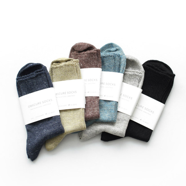 OBSCURE SOCKS / CAMELLIA Linen Socks