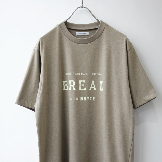 Ordinary fits / Print Tee - Brown Beige