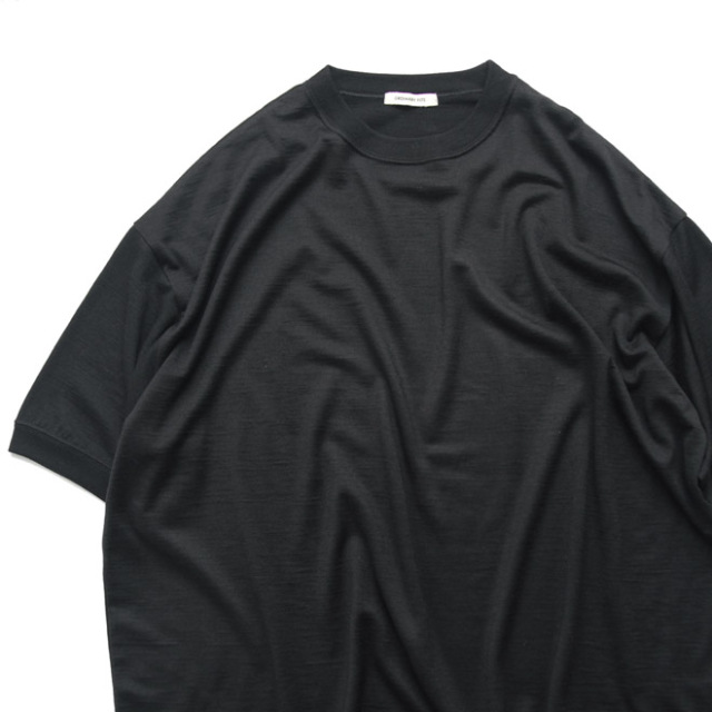 Ordinary fits / Wool Wide Tee - Black