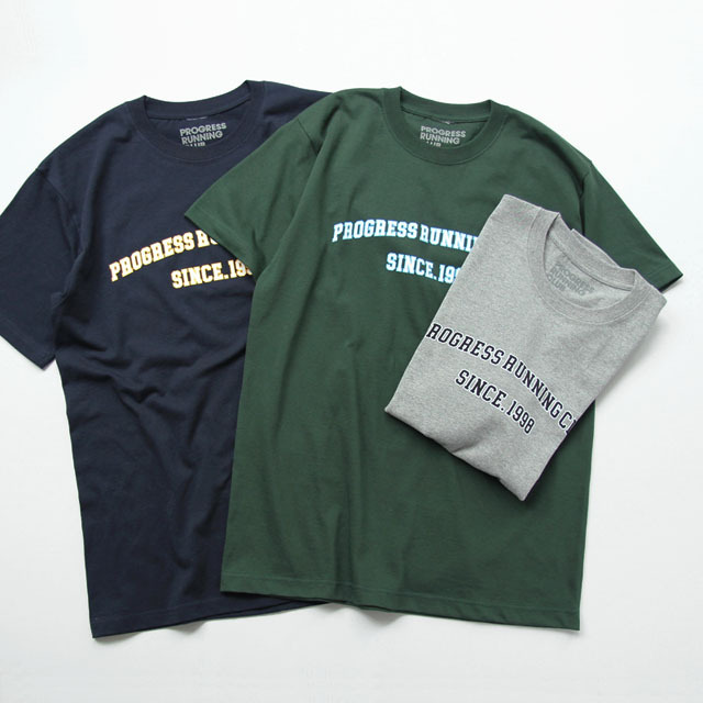 <30% OFF> Progress Running Club / "College" Tee Shirt