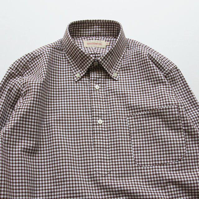 SOUTIENCOL / Remake Polo - Viyella Gingham Browm