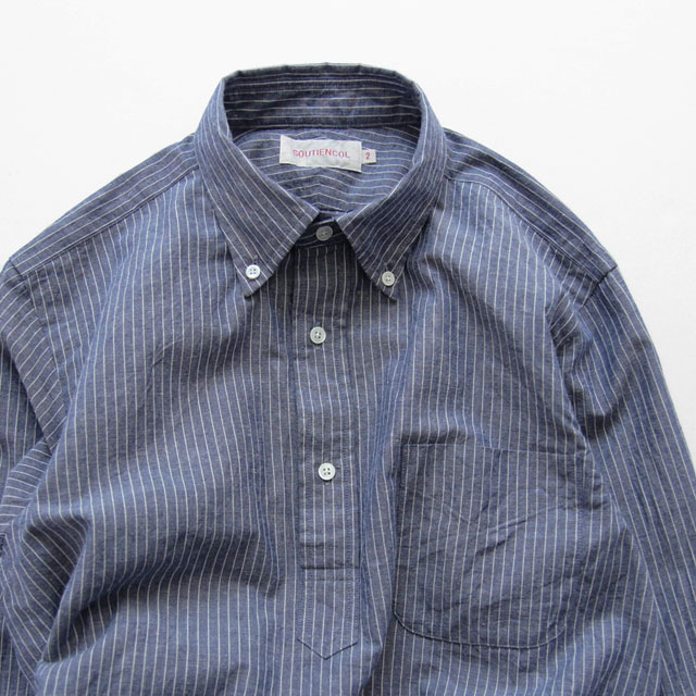 SOUTIENCOL / Remake Polo - Co. Li. Chambray Stripe