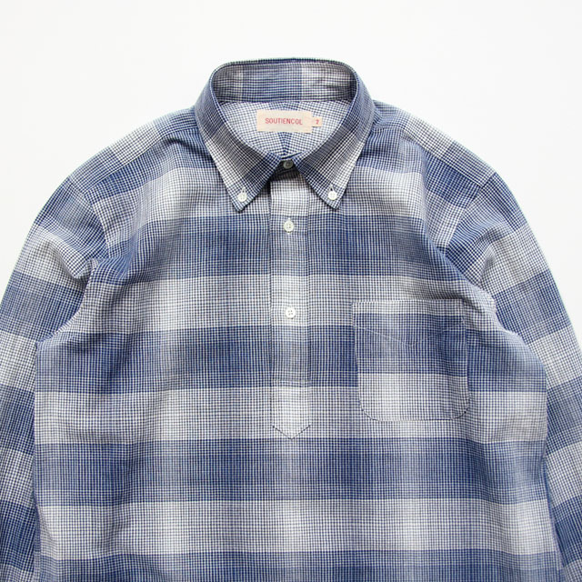 SOUTIENCOL / Remake Polo - Organic Cotton check