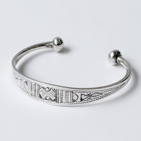 Touareg Silver / Silver Bangle