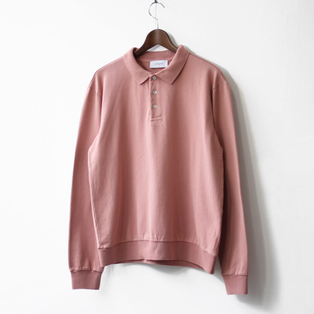 unfeigned / Long Sleeve Polo - Dusty Rose