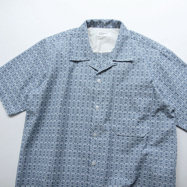 Universal Works / Camp Shirt - Porto Cotton Blue