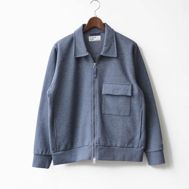 Universal Works / Tyler Jacket - Rec Cotton Blend Jersey Navy