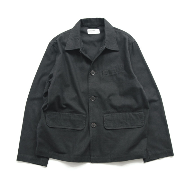 Universal Works / Franck Jacket - Brushed Moleskin Black